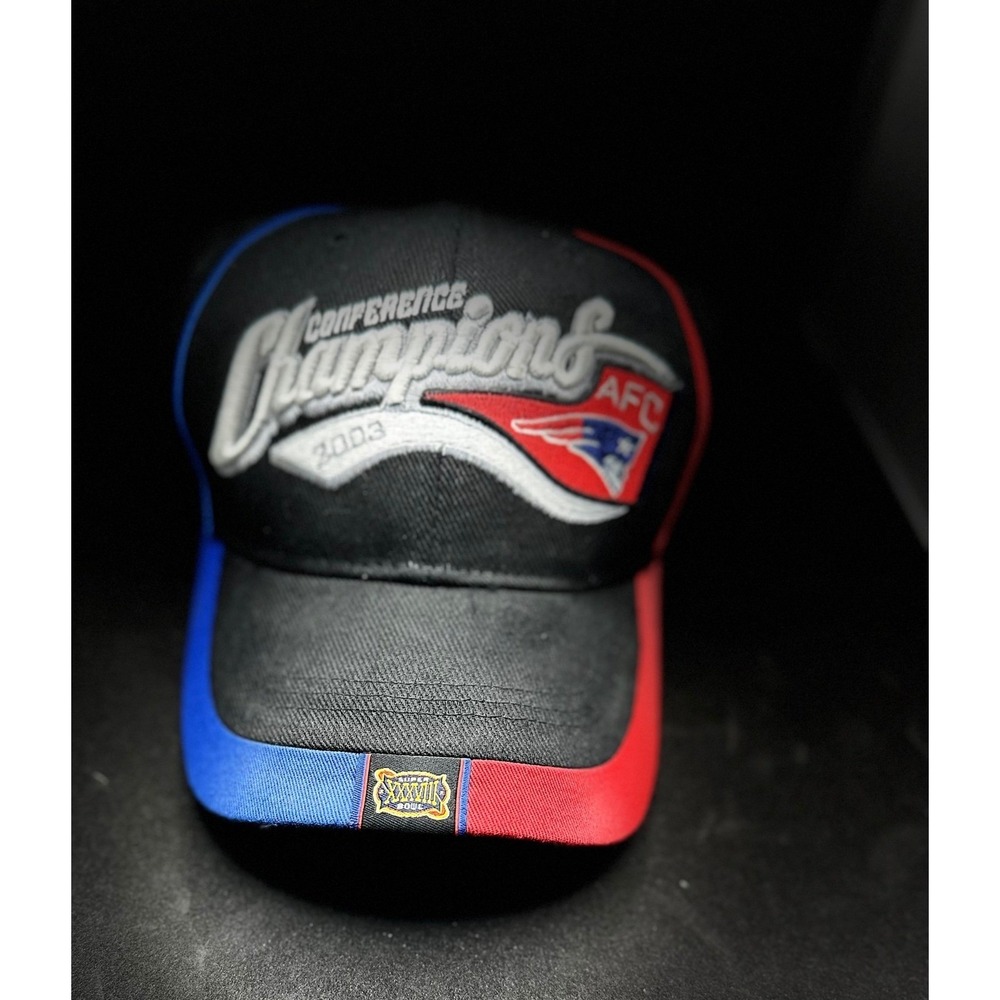New England Patriots 2003 AFC Champions Super Bowl‎ Hat Cap